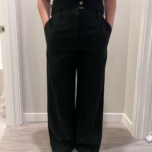 Aritzia Wilfred Black Wide Leg Pants